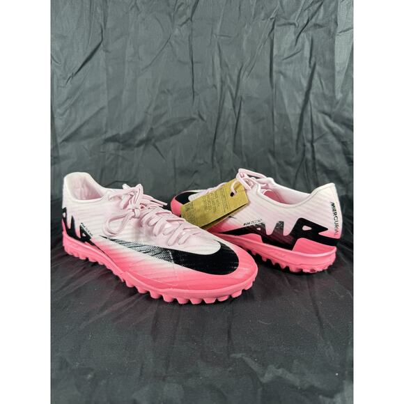 Nike Air Zoom Mercurial Vapor 15 Pro TF Shoes 7.5 Turf Soccer Cleats New Pink - Picture 1 of 10